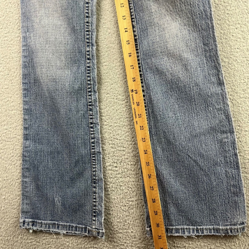 AB jeans Y2K Low Rise Bootcut Distressed Heart Pockets Y2K Denim - Picture 8 of 10